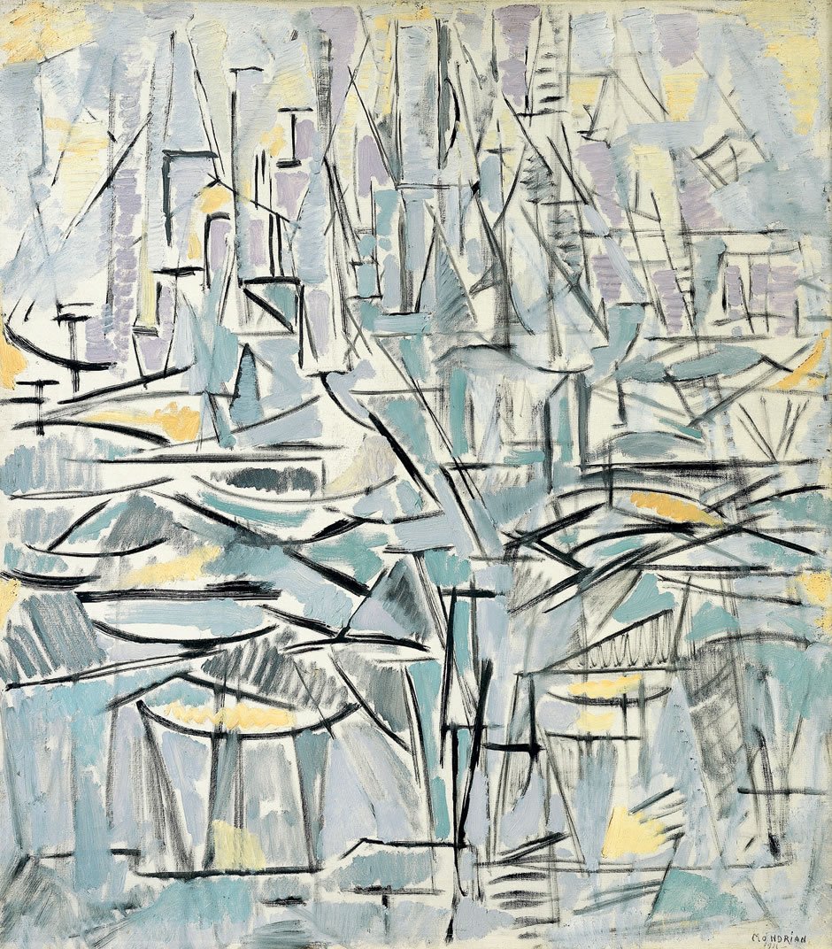 Composition No. XVI av Piet Mondrian