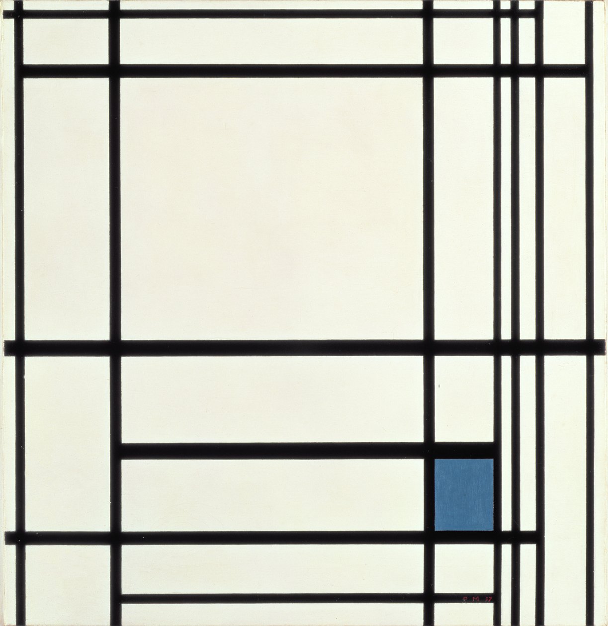 Komposition i linjer och färg: III, 1937 av Piet Mondrian