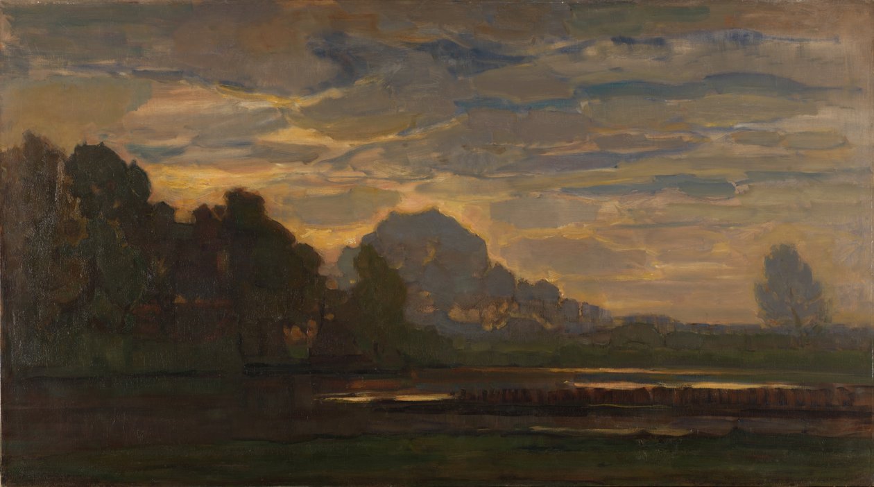 Fen nära Saasveld (stor version) c.1907 av Piet Mondrian