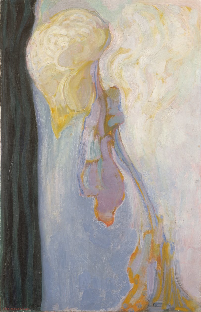 Blomma: Dying Chrysanthemum, 1908 av Piet Mondrian