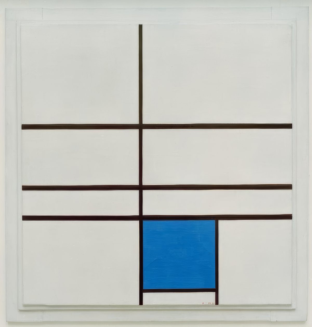 Komposition med blått av Piet Mondrian