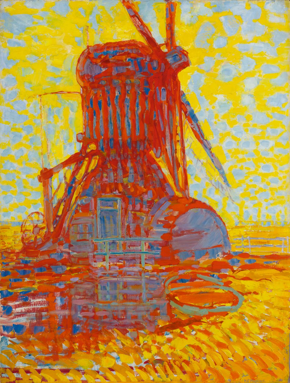 Mill in Sunlight: The Winkel Mill, 1908 av Piet Mondrian