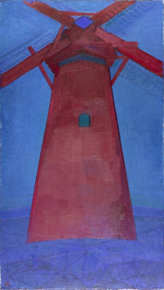 Mondriaan Rode Molen av Piet Mondrian