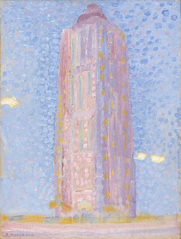 Vuurtoren bij Westkapelle av Piet Mondrian