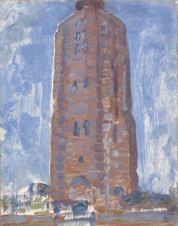 Vuurtoren bij Westkapelle av Piet Mondrian