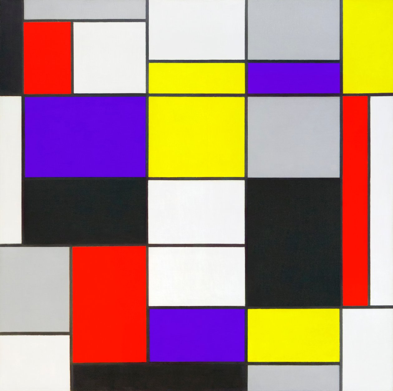 Komposition A av Piet Mondrian