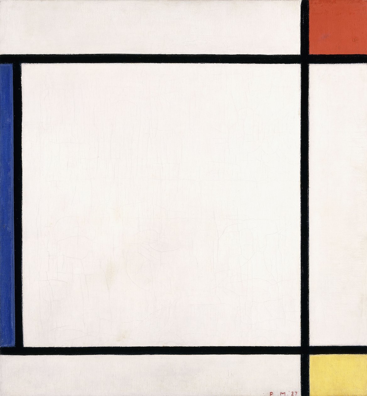 Komposition III med rött, gult och blått av Piet Mondrian