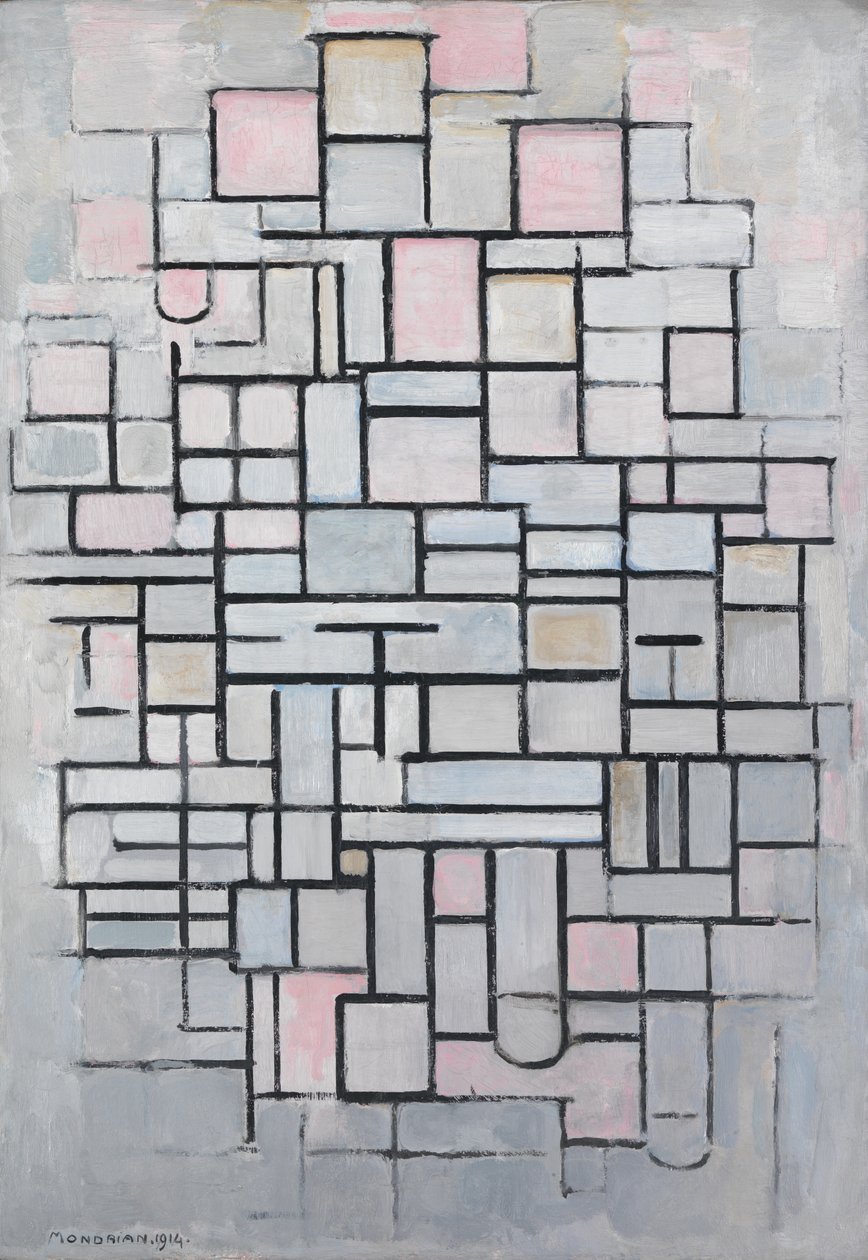 Komposition nr. IV av Piet Mondrian