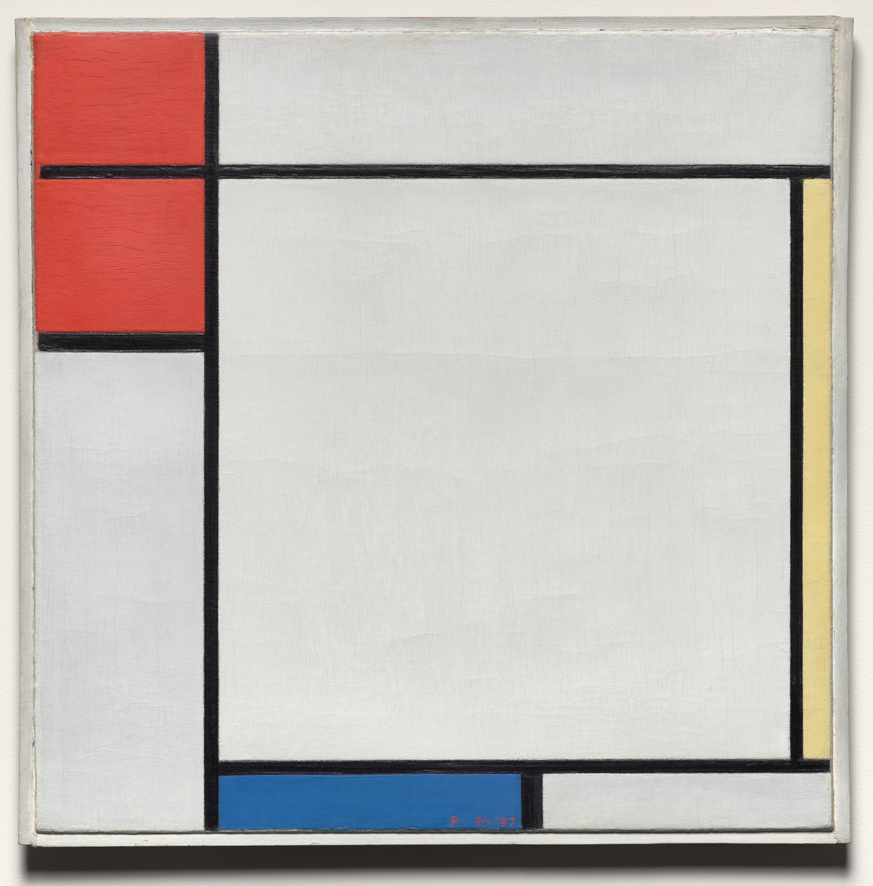 Komposition med rött, gult och blått av Piet Mondrian