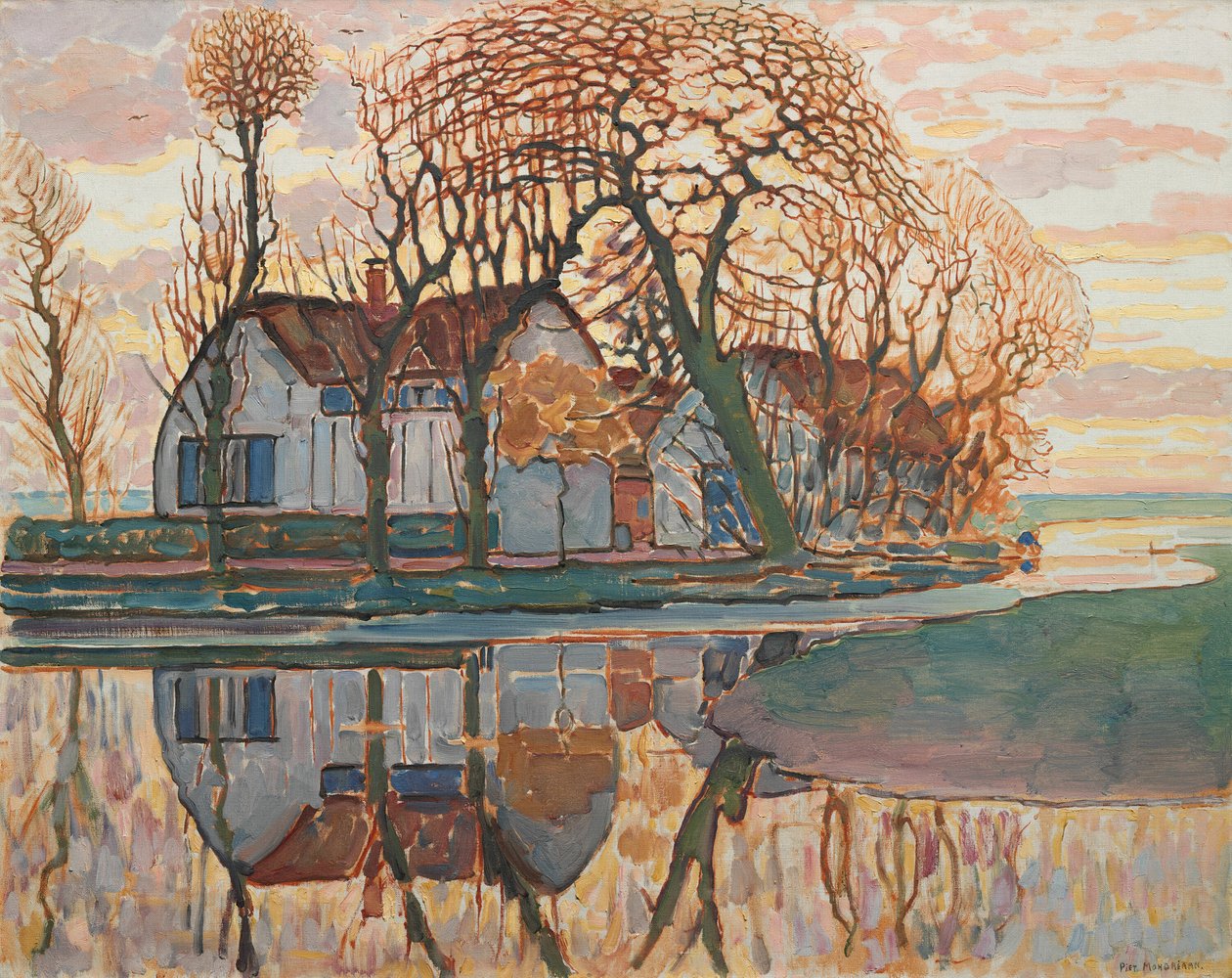 Gård nära Duivendrecht av Piet Mondrian