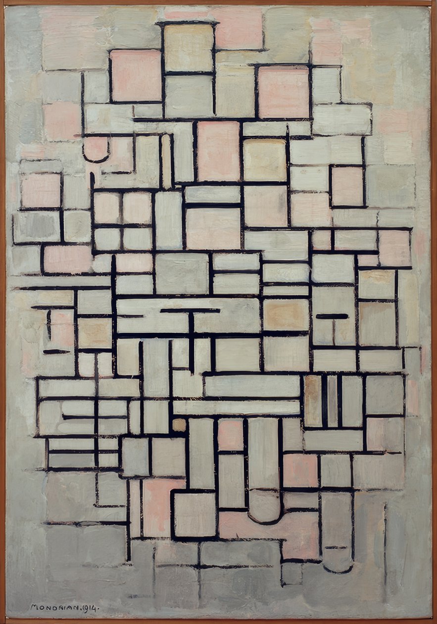 Komposition nr. IV; Komposition 6 av Piet Mondrian