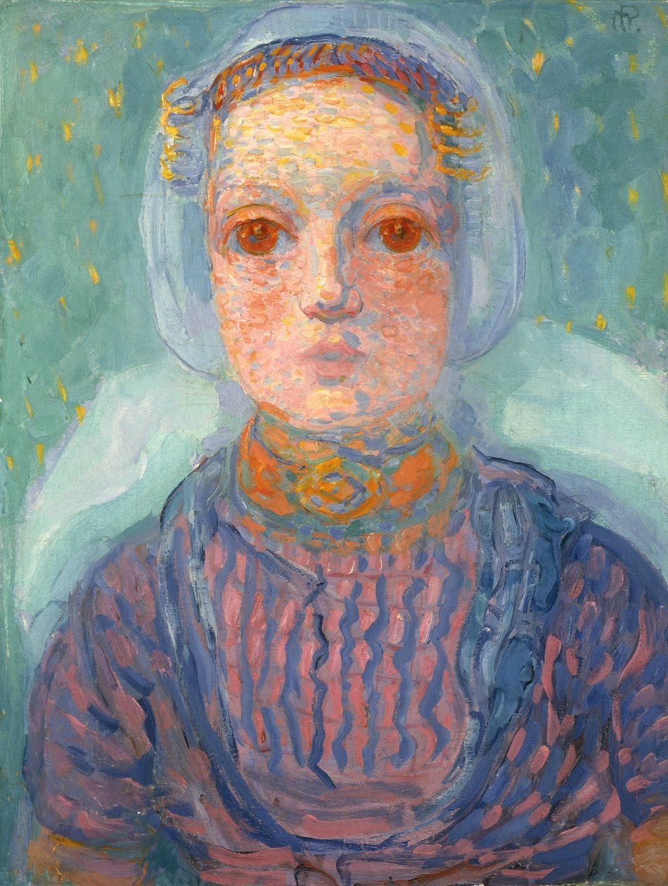 Själland liten flicka; Zeeland Girl av Piet Mondrian