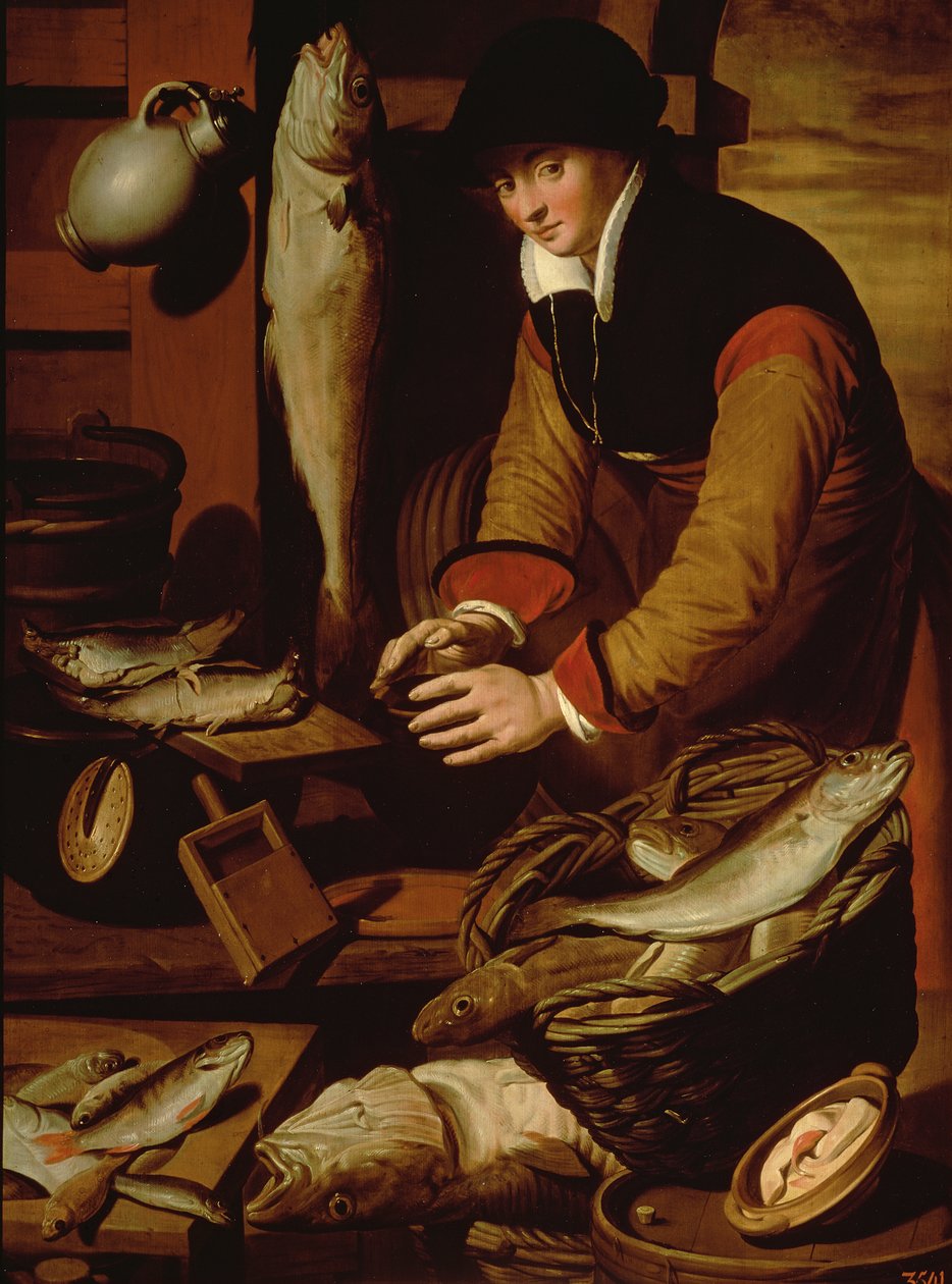 Fisksäljaren av Pieter Aertsen