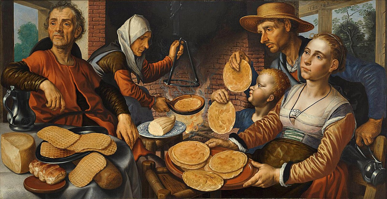 Pannkaksbageriet, 1560 av Pieter Aertsen