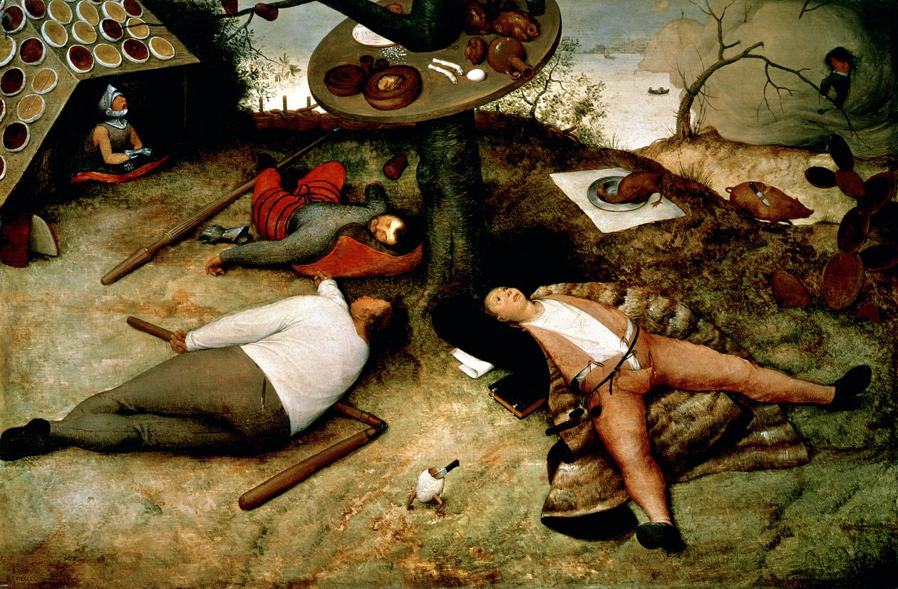 Land of Cockaigne, 1567 av Pieter Bruegel the Elder