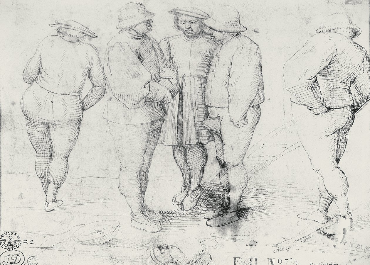 Bönder i samtal av Pieter Bruegel the Elder