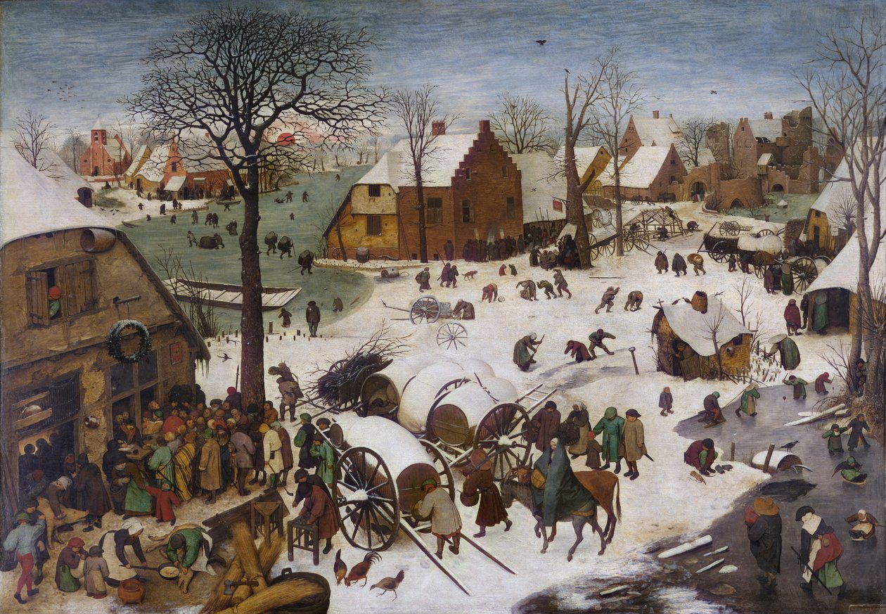 Betlehems folkräkning av Pieter Bruegel the Elder
