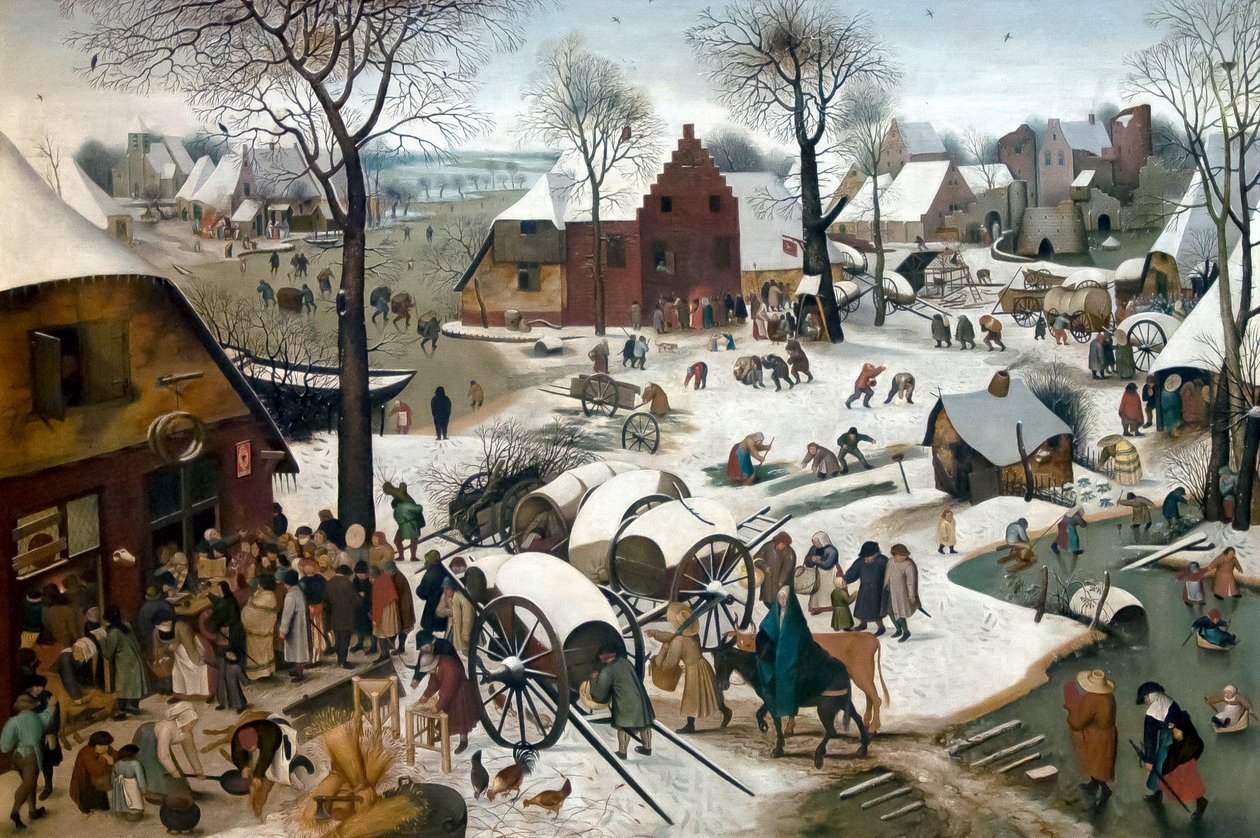 De volkstelling av Pieter Brueghel the Younger