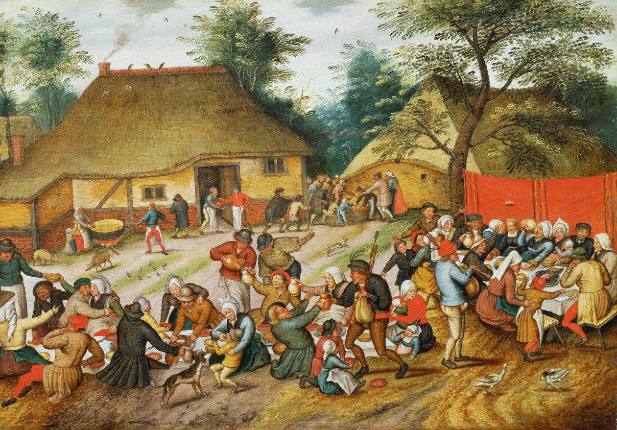 Sikukuu ya Harusi swed av Pieter Brueghel the Younger