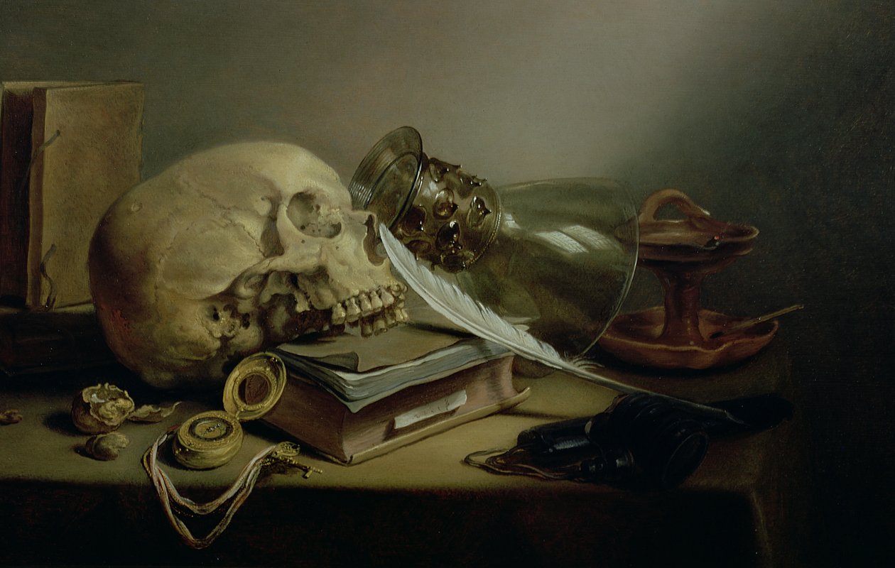 Ett Vanitas stilleben av Pieter Claesz