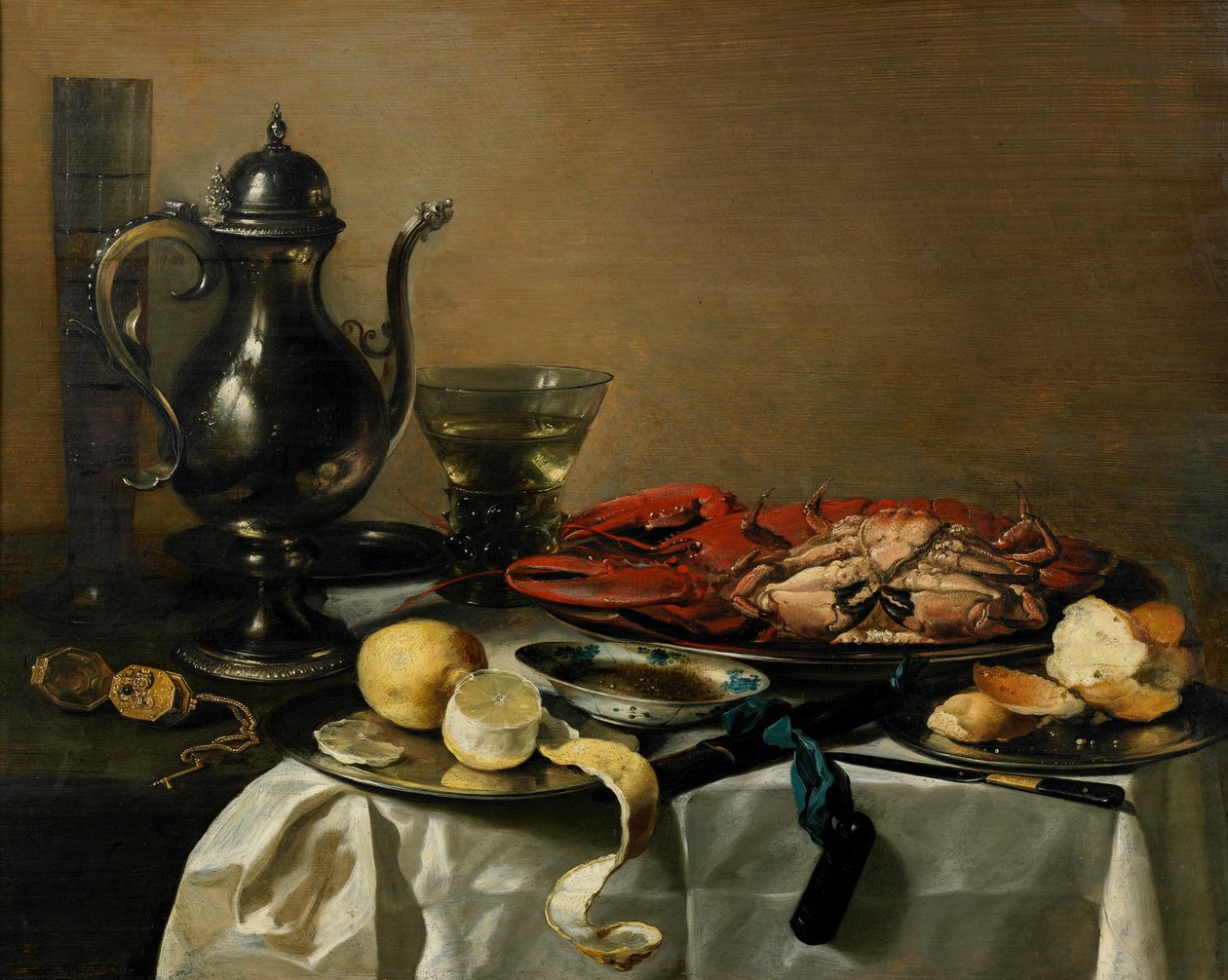 Stilleben, 1643 av Pieter Claesz