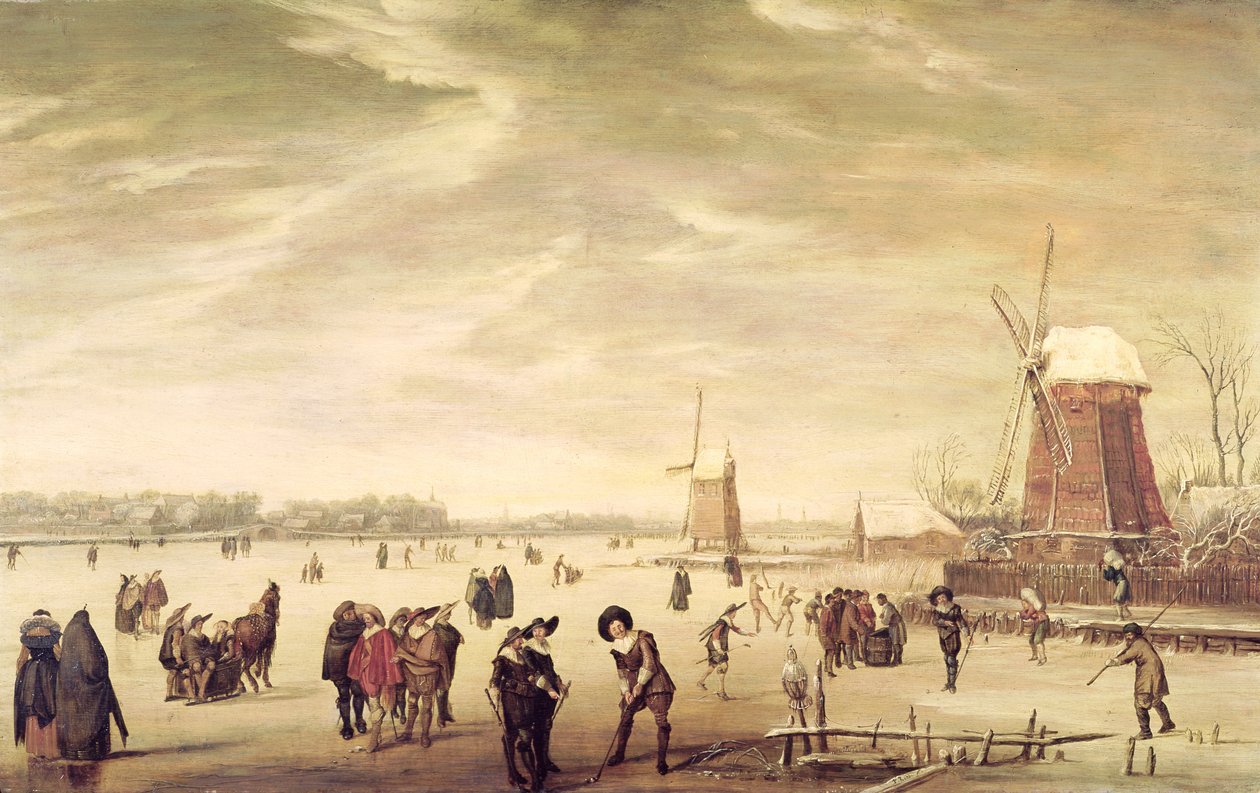 Spel på isen av Pieter Codde
