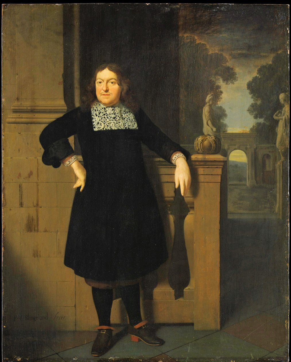 Porträtt av Johan Hulshout (1623–1687) av Pieter Cornelisz van Slingelandt