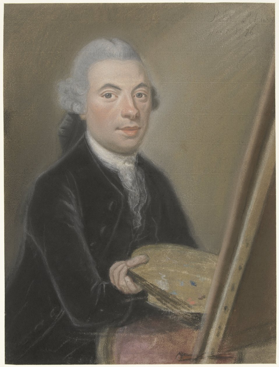 Portrait of his son in law, Jan van Os av Pieter Frederik de la Croix