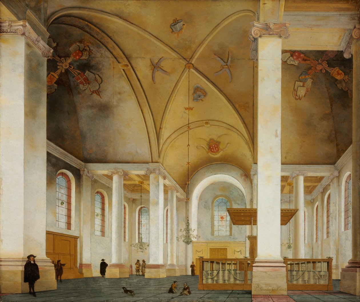 The Nieuwe Kerk in Haarlem av Pieter Janszoon Saenredam