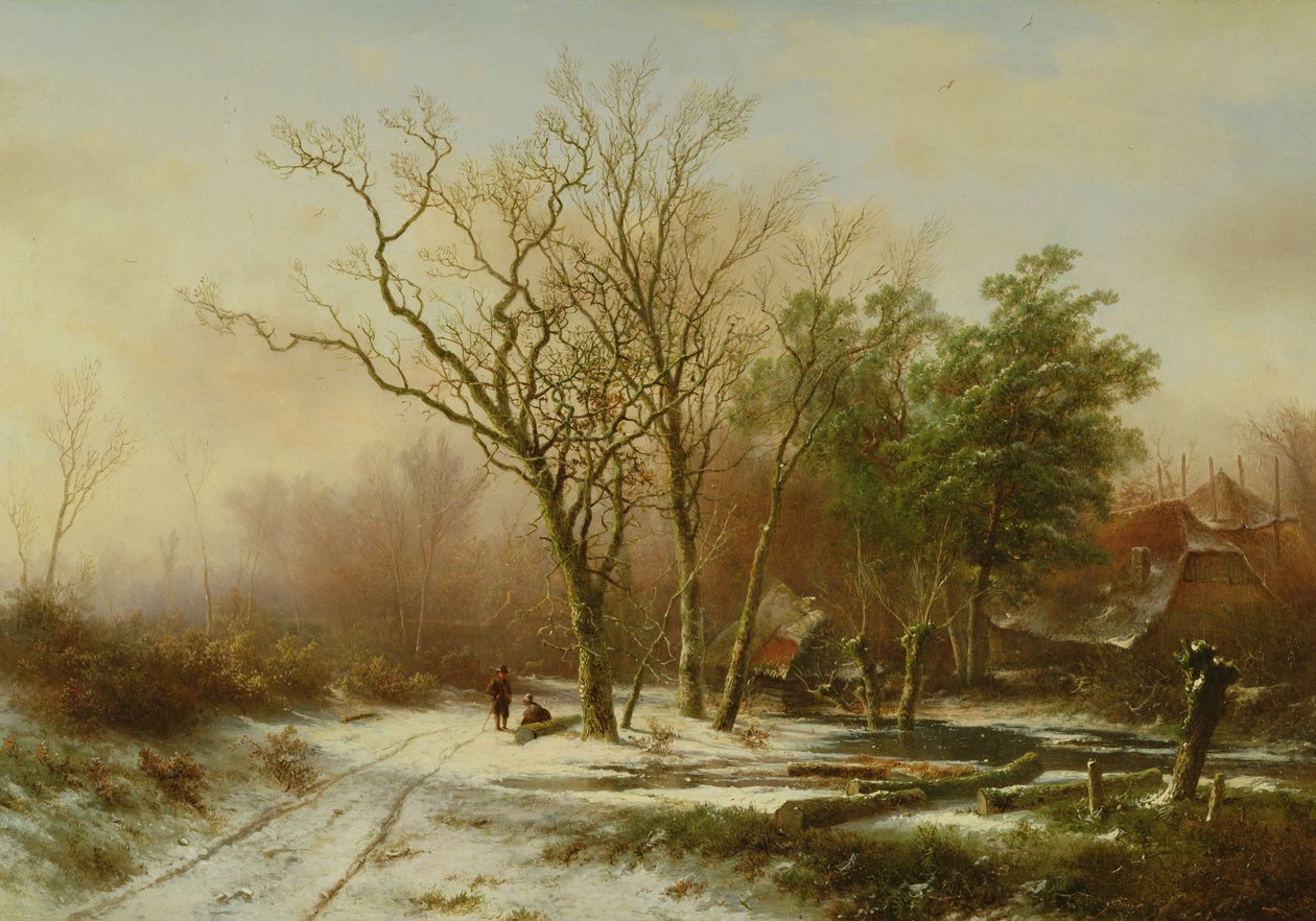 En vinterkväll av Pieter Lodewijk Francisco Kluyver