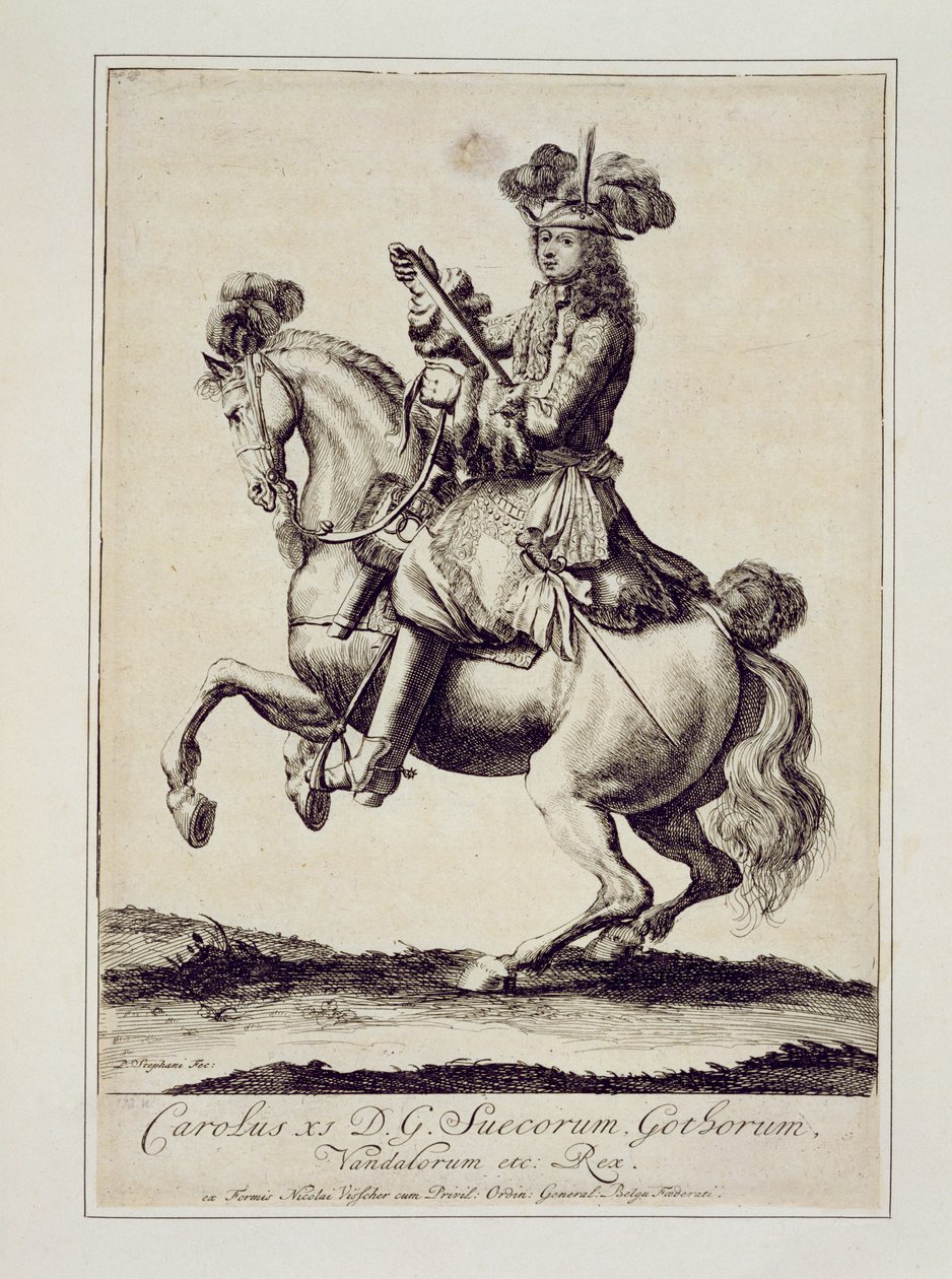 Karl XI (1655-97) av Pieter Stevens or Stephani