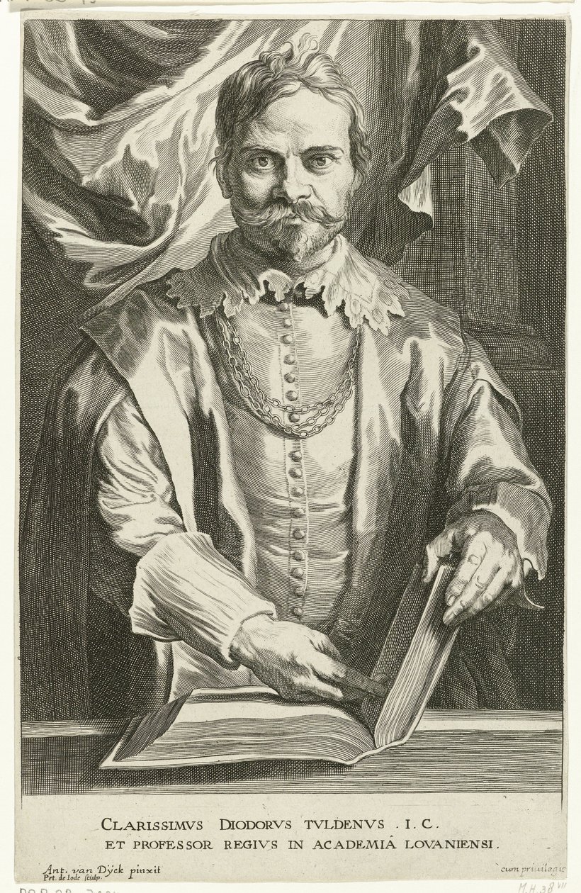 Porträtt av Tuldenus av Pieter de Jode