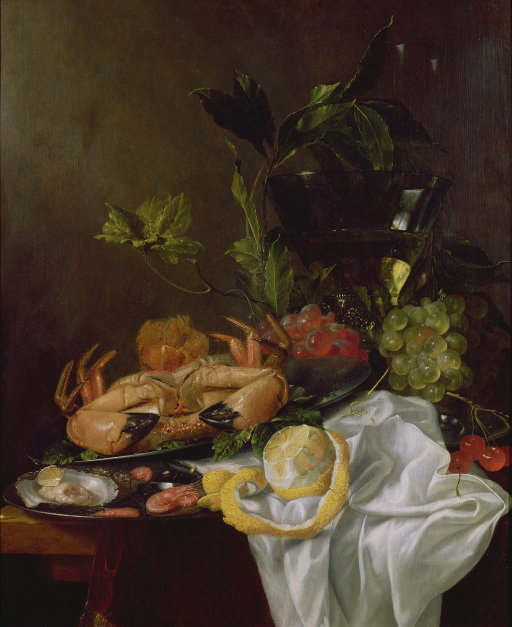 Stilleben, 1600-talet av Pieter de Ring