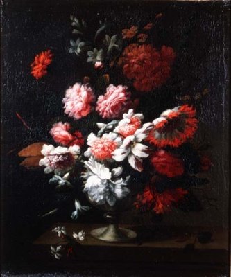 Stilleben av blommor i en urna (par 78178) av Pieter Hardime