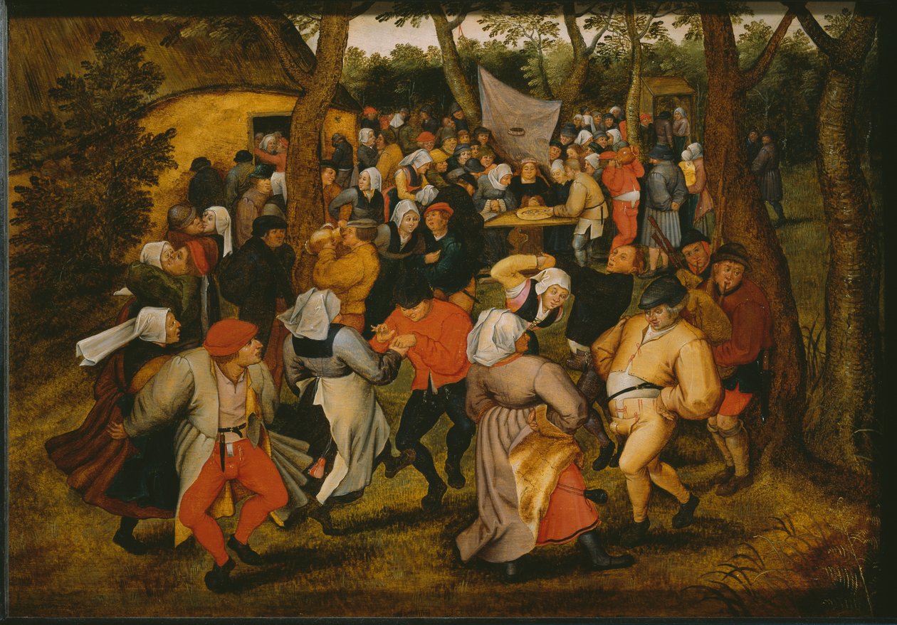 Bröllopsdans utomhus, 1610 (se även 346632) av Pieter Brueghel the Younger