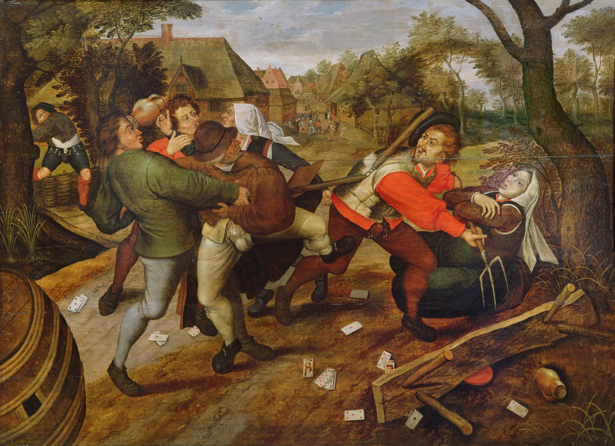 Bondebråk av Pieter Brueghel the Younger