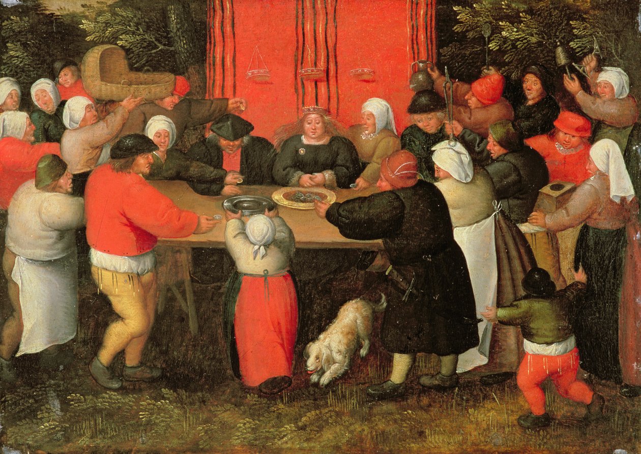 Presentationen av gåvor (se 198005) av Pieter Brueghel the Younger