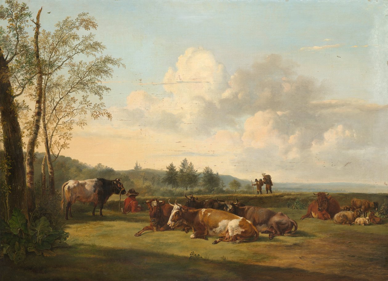 Landschap met vee av Pieter van Os  