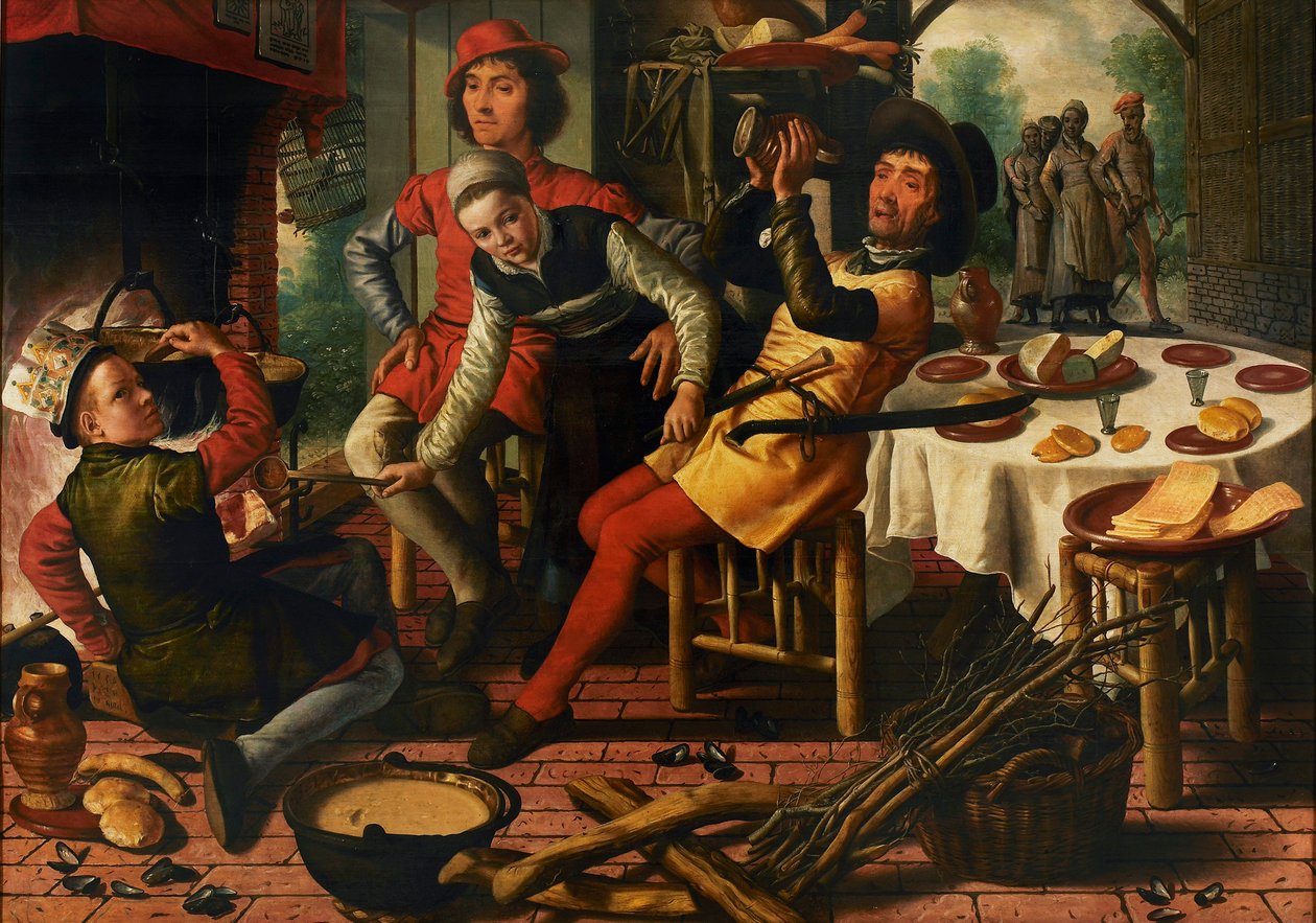 Bönder vid härden, 1556. av Pieter Aertsen