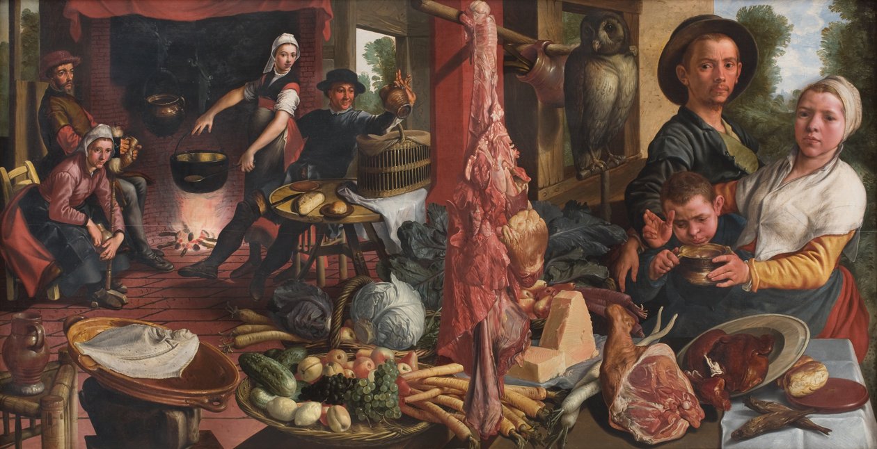 Det feta köket. En allegori av Pieter Aertsen