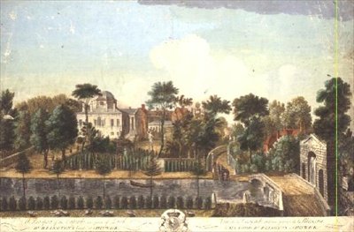 Chiswick hus och trädgård av Pieter Andreas Rysbrack