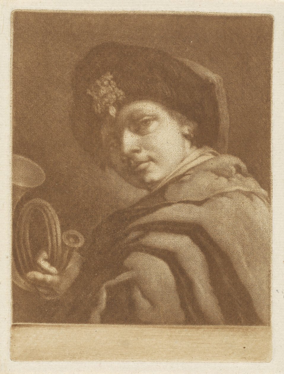 Pojke med ett jakthorn av Pieter Anthony Wakkerdak