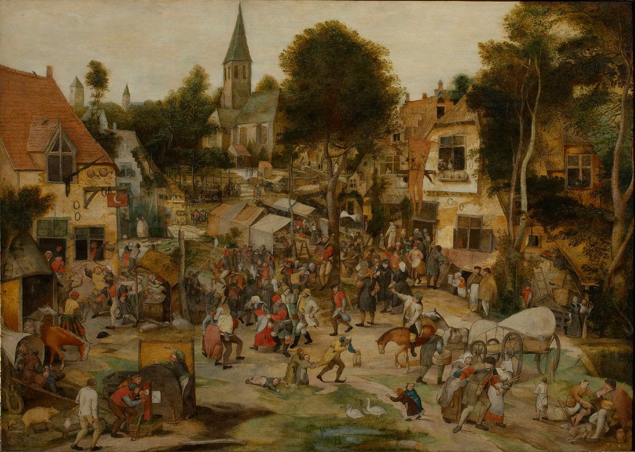 Bymässan Kermis, före 1565. av Pieter Balten