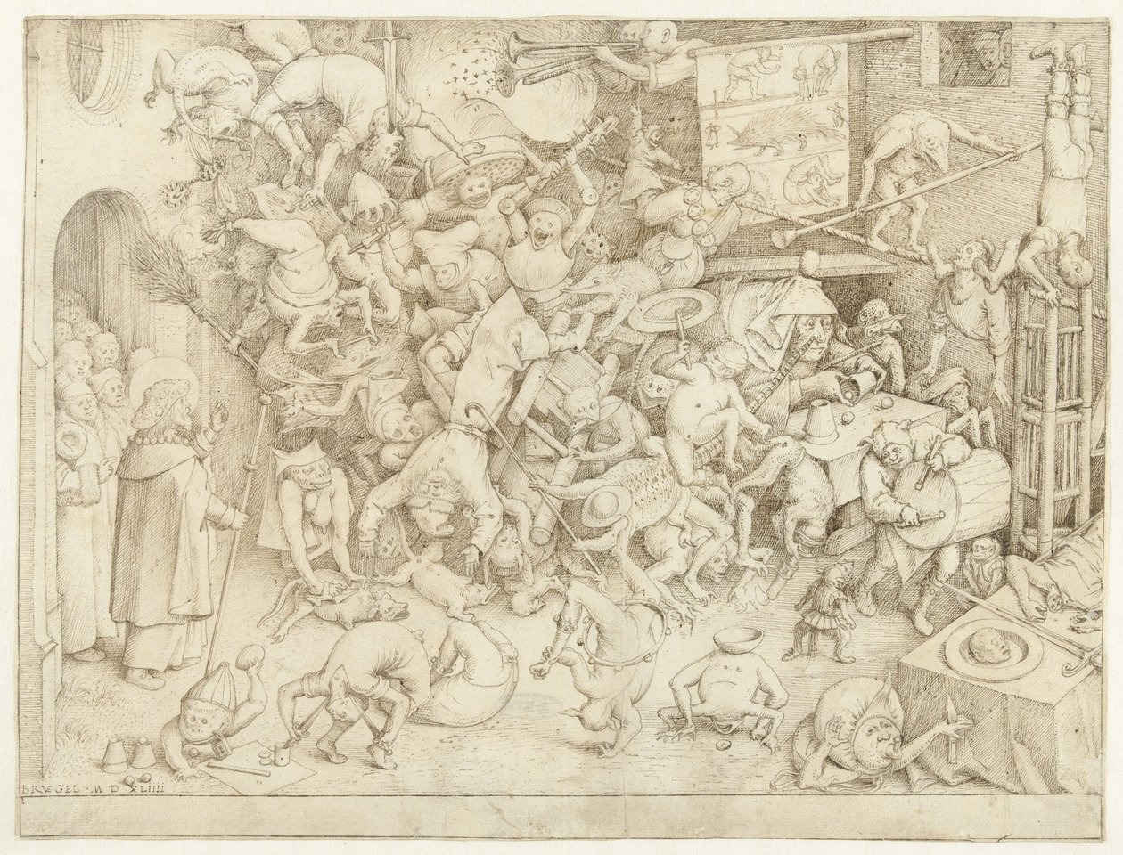 Magikerns fall Hermogenes av Pieter Bruegel (I)