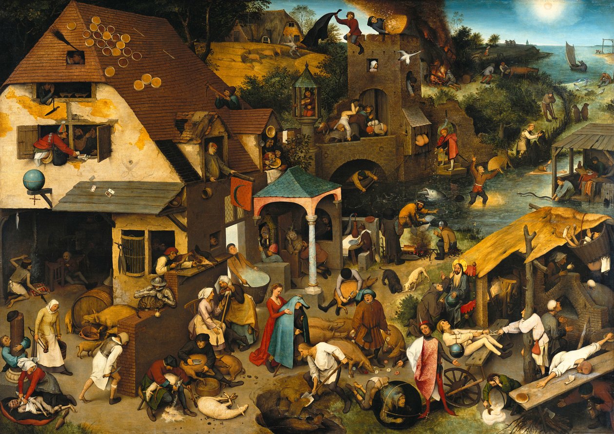 De nederländska ordspråken av Pieter Bruegel the Elder