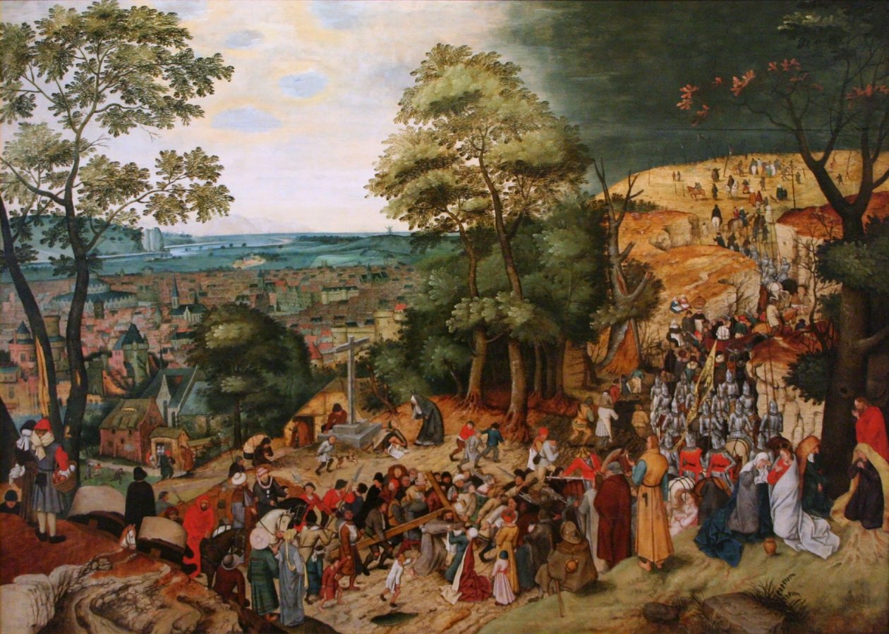 Kristus bär korset av Pieter Brueghel the Younger