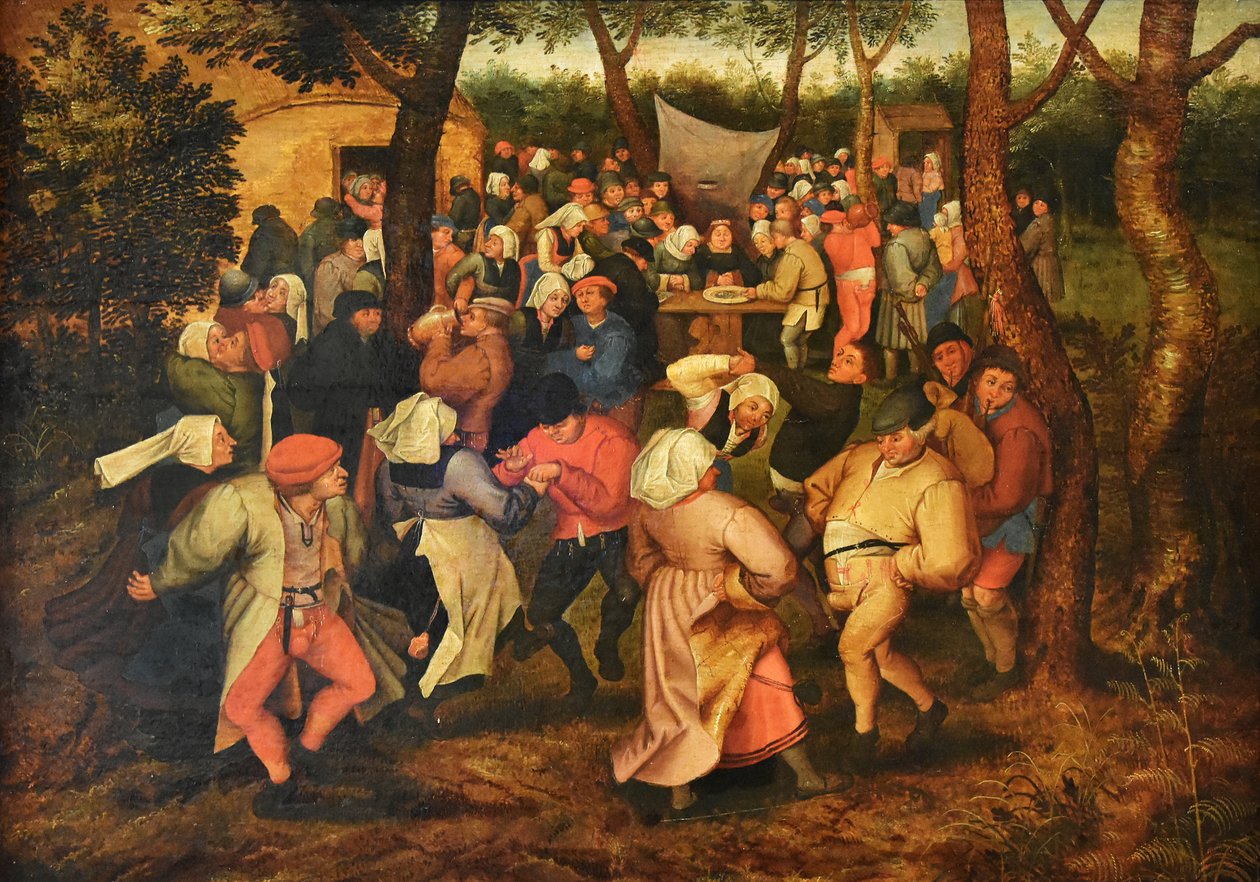 Holländska: Bondebröllopsdans av Pieter Brueghel the Younger