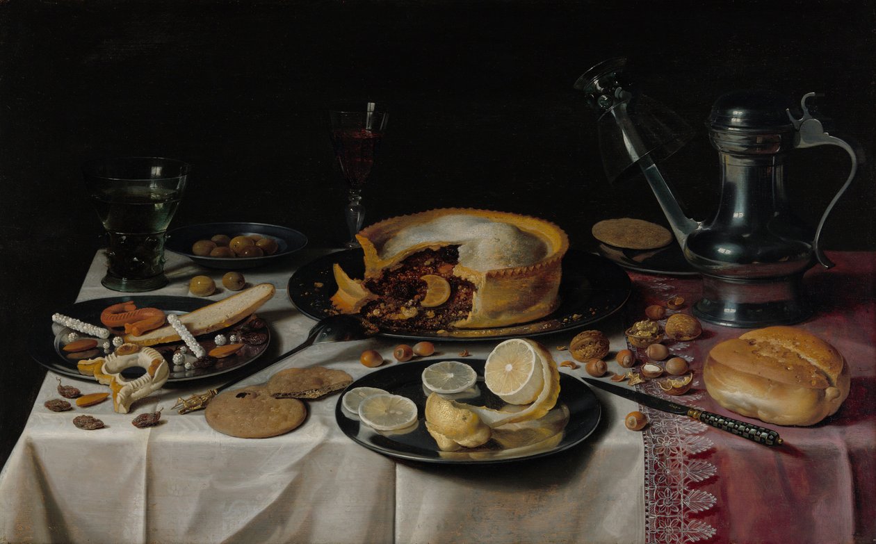 Stilleben, omkring 1625. av Pieter Claesz