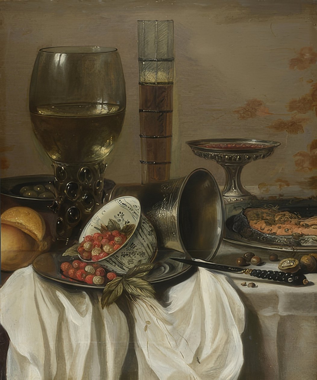 Stilleben med dryckeskärl. 1649 av Pieter Claesz