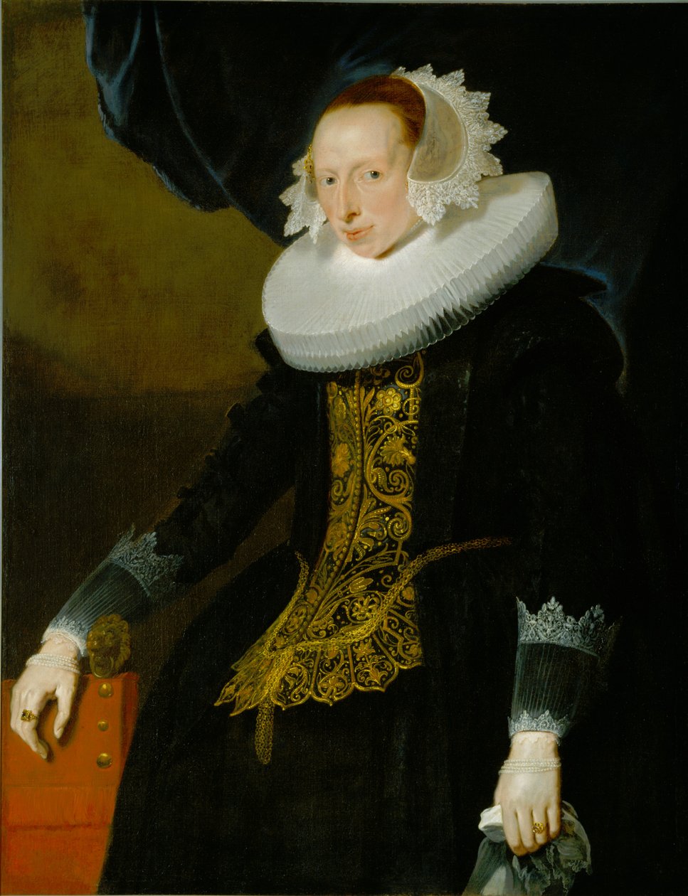 Porträtt av en kvinna av Pieter Claesz Soutman